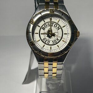 Boston Red Sox MLB Two-Tone Stainless-Steel Watch by Game Time !!!NEW!!!